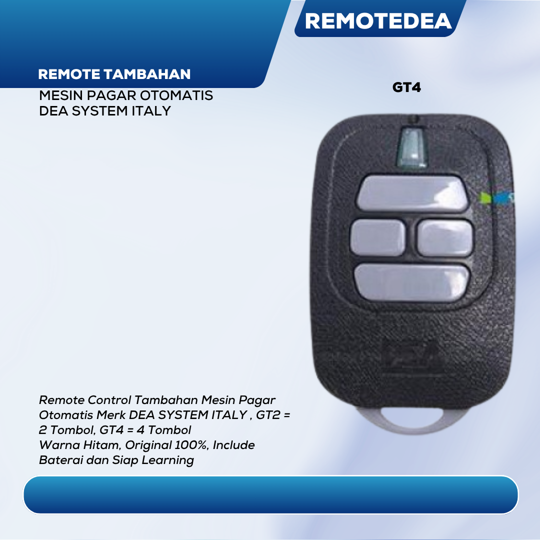 	 Remote Control DEA System GT4 433MHz